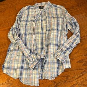 Vineyards Vines plaid pastel button down shirt
